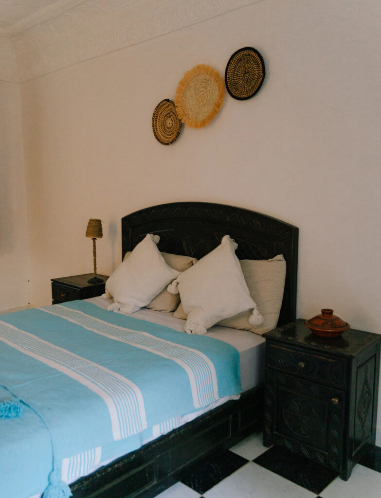 A comfortable double room at Line Up Surf Camp